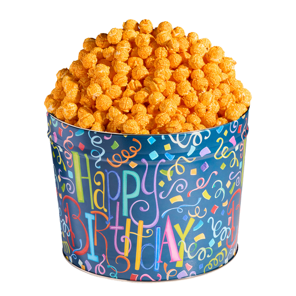 Johnson's Popcorn 2 Gallon Happy Birthday Tin